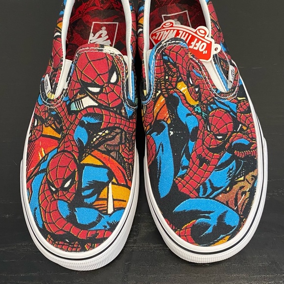 RARE Vans X Marvel Spider Man Slip On Sneakers - Picture 4 of 5